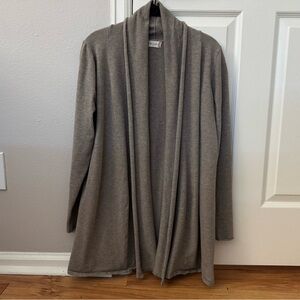 Altar’d State Open Knit Cardigan Shawl Oversized Collar Long M / L Tan